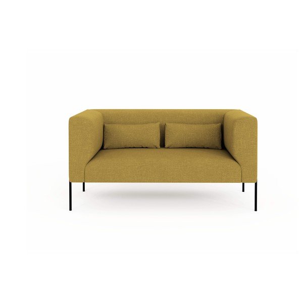 Žltá pohovka Milo Casa Nina, 142 cm-image-2