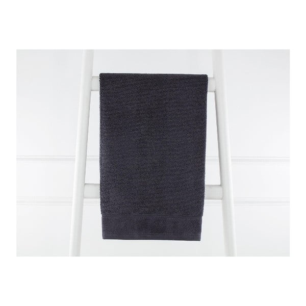 Čierny bavlnený uterák Madame Coco Nero, 50 x 80 cmBéžový bavlnený uterák
