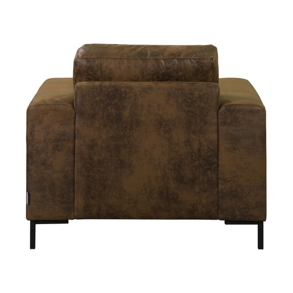 Hnedé kreslo z imitácie kože Lofty Lilly – Miuform-image-4