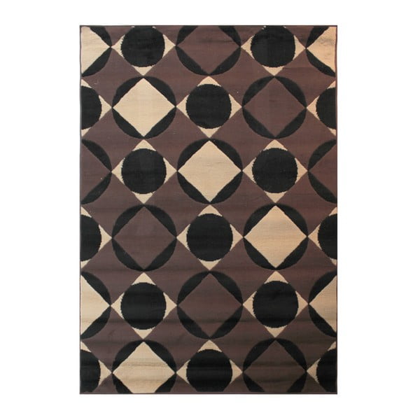 Tmavohnedý koberec Flair Rugs Carnaby Chocolate, 80 × 150 cm
