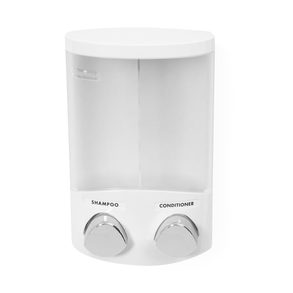 Biely samodržiaci plastový dávkovač mydla 620 ml Duo – Compactor-image-4