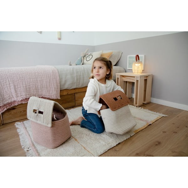 Ružovo-krémový prateľný ručne tkaný bavlnený koberec 90x130 cm Lanes Vintage Nude – Lorena Canals-image-4