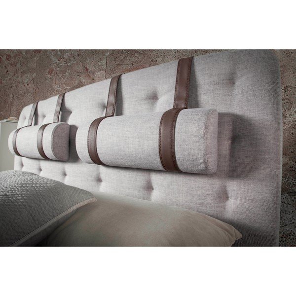 Dvojlôžková posteľ s nohami z orechového dreva Ángel Cerdá Olivia, 150 x 200 cm-image-1