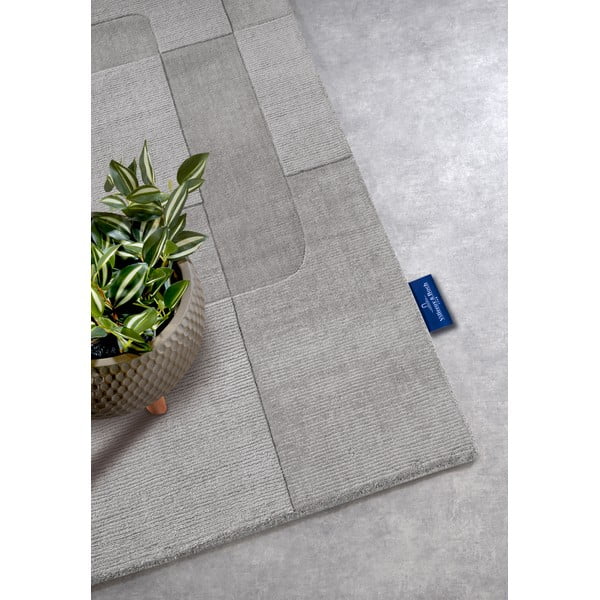 Sivý ručne tkaný vlnený behúň 80x250 cm Charlotte – Villeroy&Boch-image-2