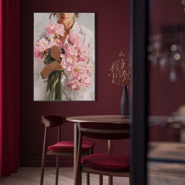 Tlačený obraz s rámom/na plátne 70x100 cm Floral Embrace – Styler-image-3