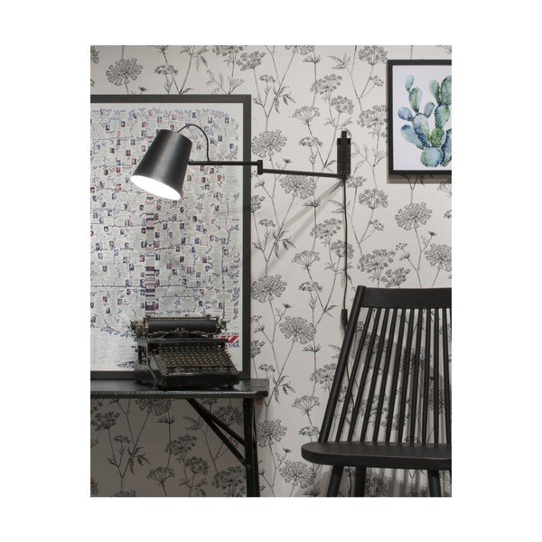 Čierne nástenné svietidlo Brisbane – it's about RoMi-image-2