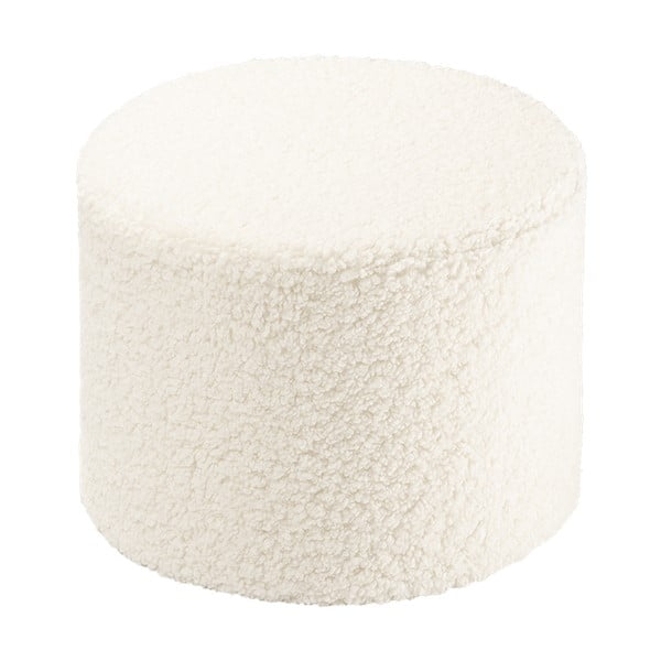 Krémový detský puf z textílie buklé – Wigiwama