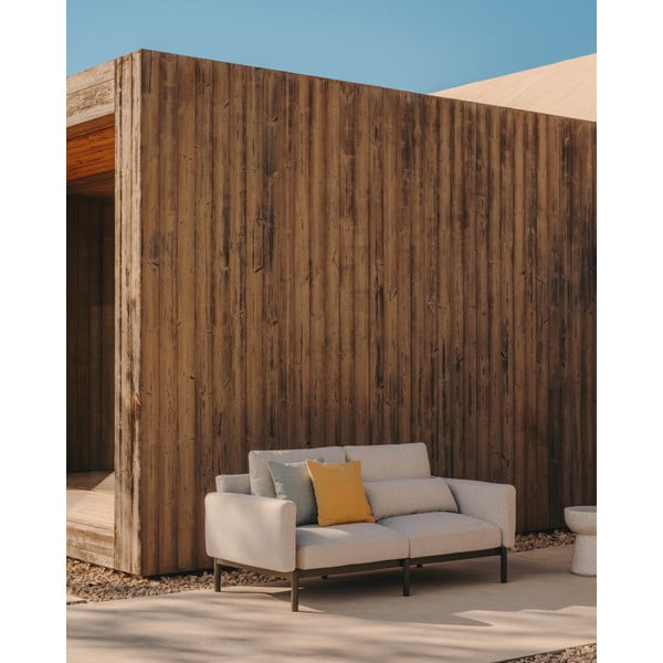 Svetlosivá záhradná modulárna pohovka 201 cm Sorells – Kave Home-image-1