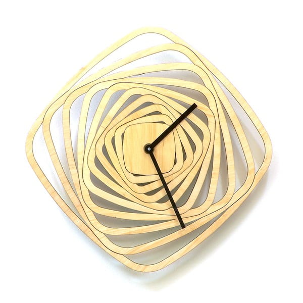 Drevené hodiny Whirl, 29 cm
