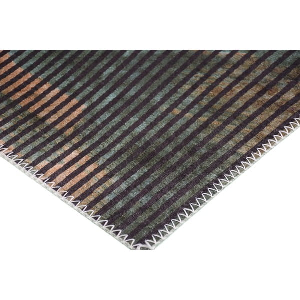 Tmavozelený umývateľný koberec 80x150 cm – Vitaus-image-2