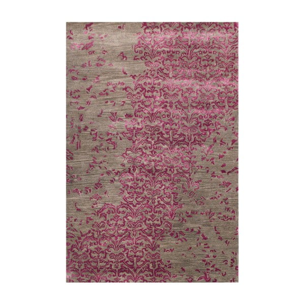 Ručne tuftovaný fialový koberec New Jersey Lilac, 122 x 183 cm