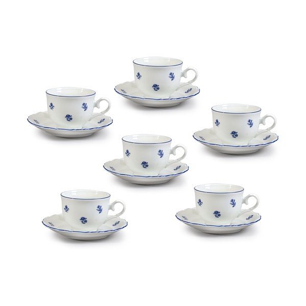 Porcelánová súprava na čaj s modrou kvetinkou Thun Ophelia-image-2