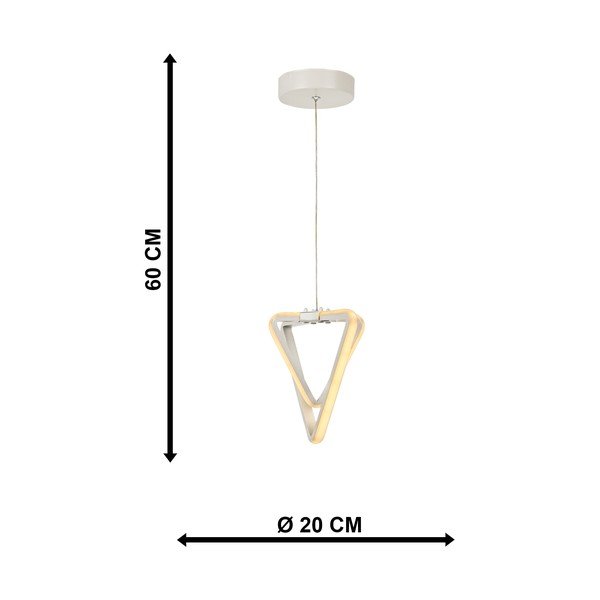 Biele kovové LED závesné svietidlo ø 20 cm Baris – Squid Lighting-image-4