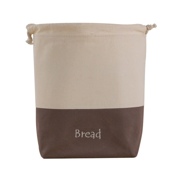 Hnedo-biely bavlnený vak na chlieb Furniteam Bread