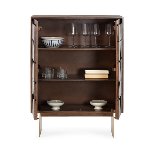 Hnedá skrinka z mangového dreva 90x120x40 cm Trisha – MOME-image-3