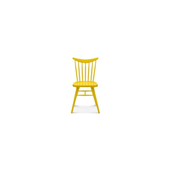 Žltá drevená stolička Fameg Age