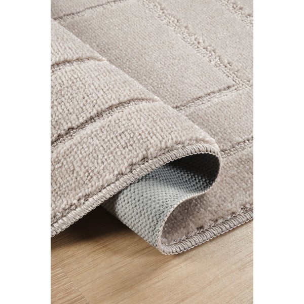 Svetlohnedé kúpeľňové predložky v súprave 2 ks 50x80 cm Cerceve – Foutastic-image-2