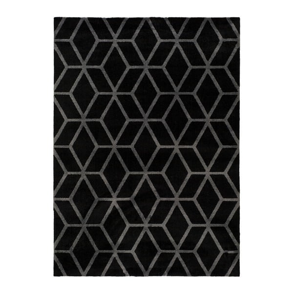Čierny koberec Universal Play, 80 × 150 cm