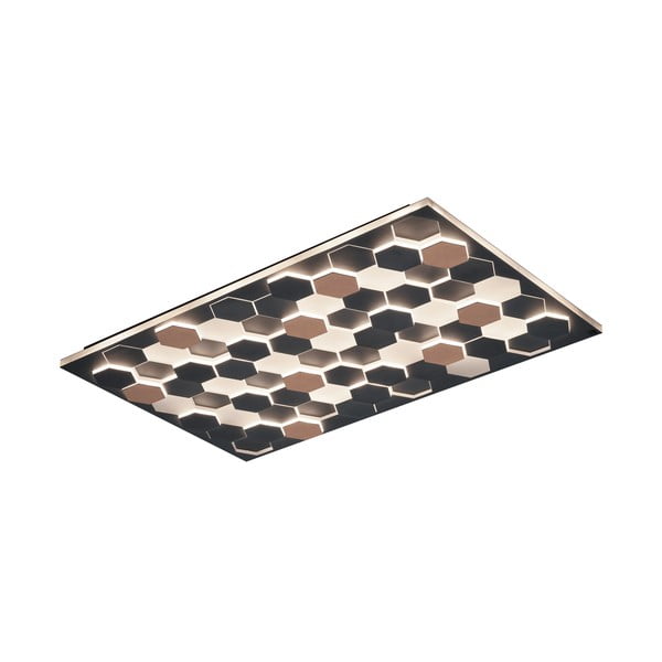 Čierne LED stropné svietidlo s hlasovým ovládaním/s ovládaním pomocou mobilnej aplikácie s kovovým tienidlom 70x115 cm Cifavo – CINQUE-image-1