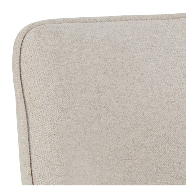 Béžové čalúnené jedálenské kreslo s podrúčkami Graham – Actona-image-4