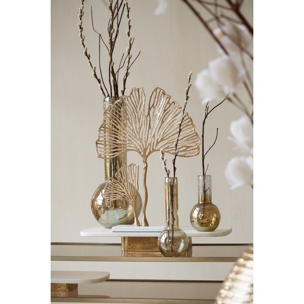 Kovová soška (výška 48 cm) Leaf – Light & Living-image-1