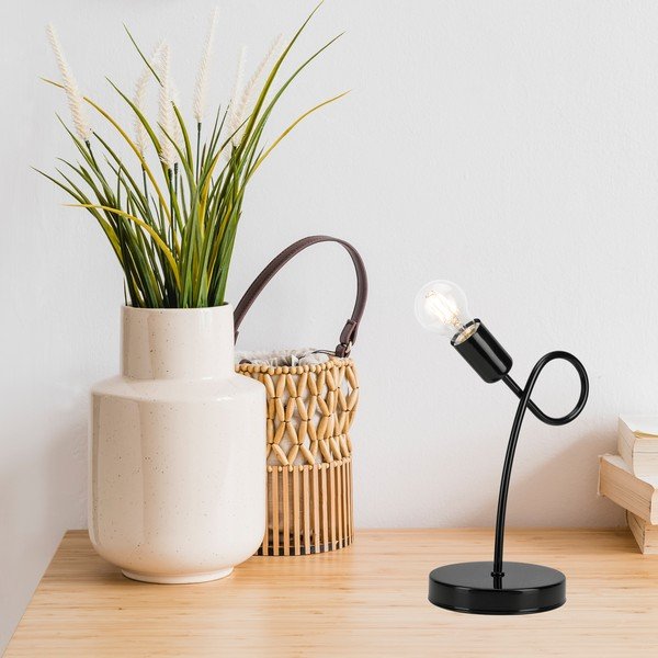 Čierna stolová lampa - LAMKUR-image-1