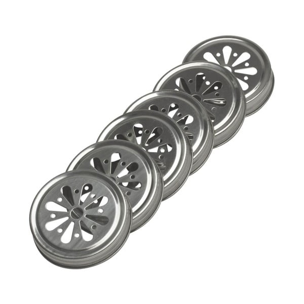 Sada 6 dekoratívnych viečok na poháre Kilner-image-2