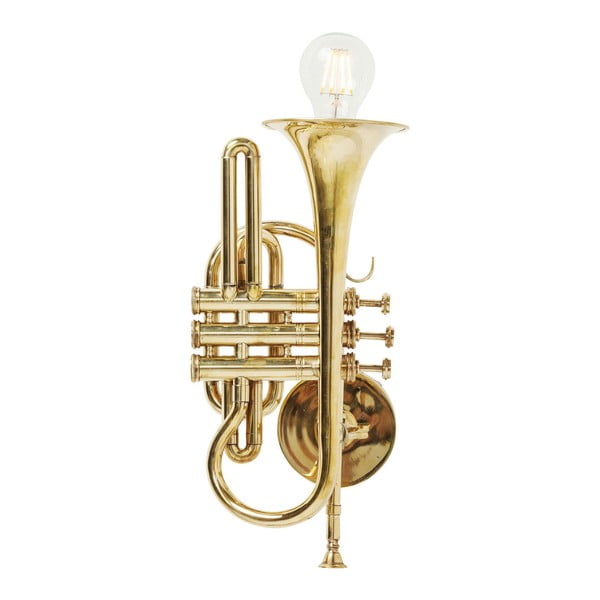 Nástenný vešiak v zlatej farbe Kare Design Trumpet Jazz