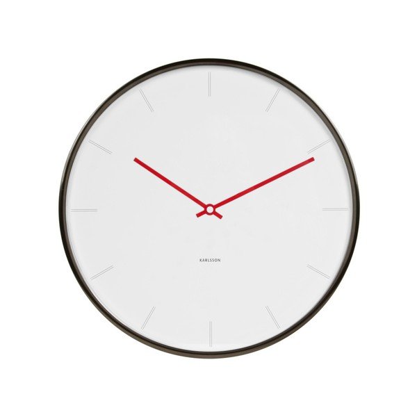 Biele hodiny hodiny Present Time Thin