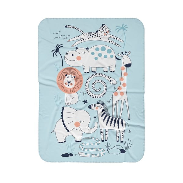 Modrá detská deka 85x125 cm - OYO kids