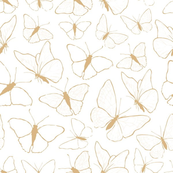 Detská tapeta 10 m x 50 cm Butterflies – Lilipinso
