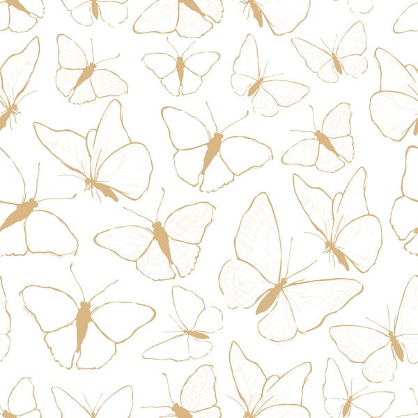 Detská tapeta 10 m x 50 cm Butterflies – Lilipinso