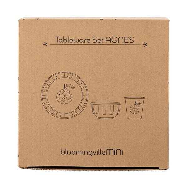 Kovová detská jedálenská súprava 3 ks Agnes – Bloomingville Mini-image-2