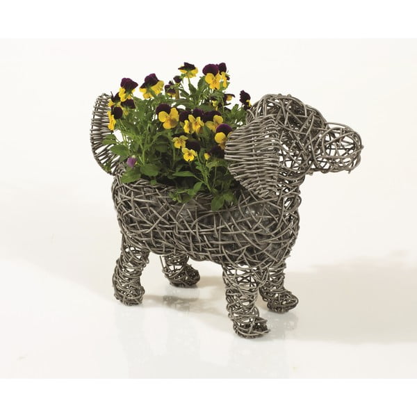 Dekoratívny ratanový kvetináč Dog Planter