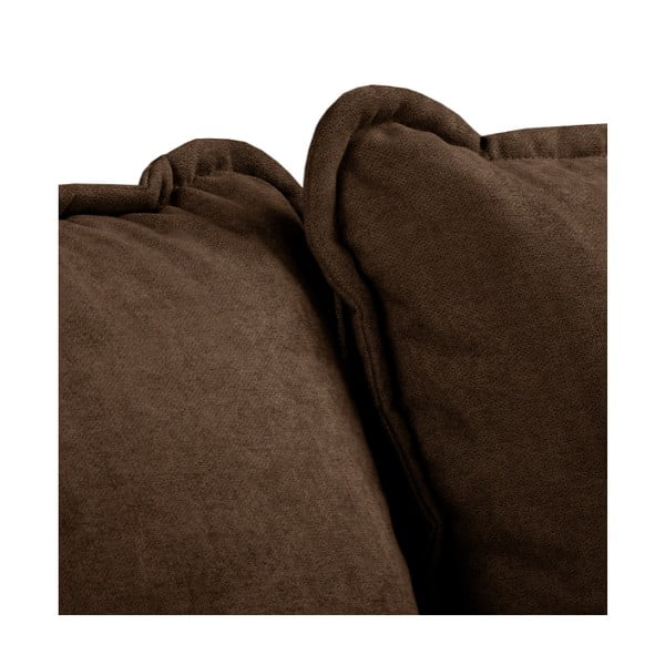 Tmavohnedá rohová pohovka (pravý roh) Beata - Ropez-image-1