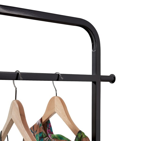 Čierny kovový stojan na oblečenie Kave Home Bently-image-3