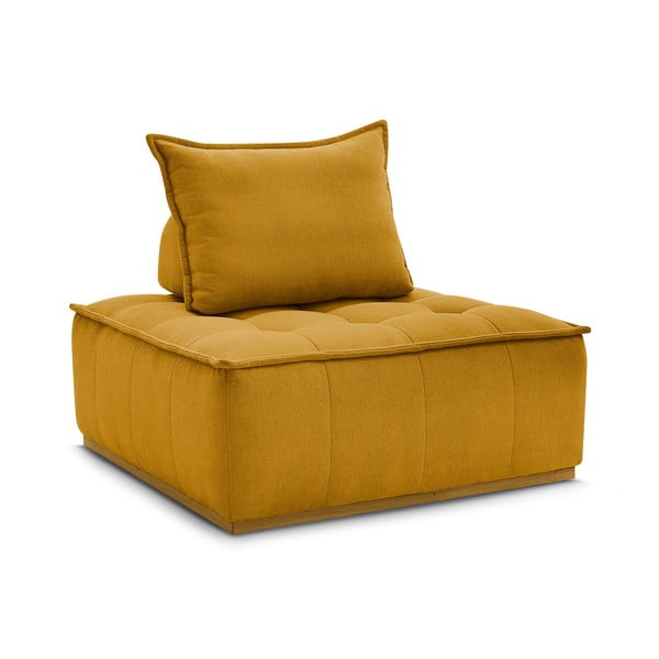 Ženilkové kreslo v horčicovej farbe Elisa – Bobochic Paris