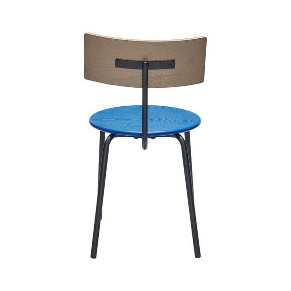 Jedálenská stolička v modrej a prírodnej farbe v súprave 4 ks Koi – Hübsch-image-3