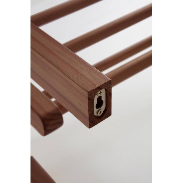 Vešiak z borovicového dreva v tmavo prírodnej farbe 70x30 cm Eddison – Jotex-image-3