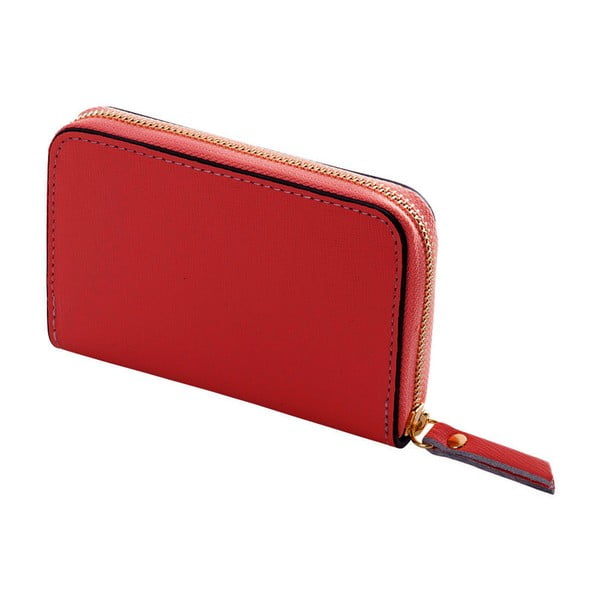 Červená peňaženka z pravej kože Andrea Cardone Leather