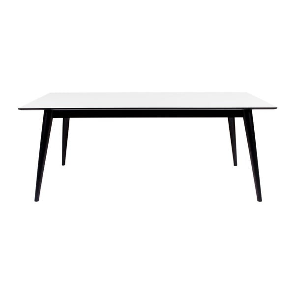 Rozkladací jedálenský stôl s čiernymi nohami House Nordic Copenhagen, 195 x 90 cm