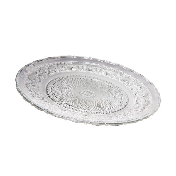 Sklenený servírovací tanier Unimasa Romance, ⌀ 30 cm