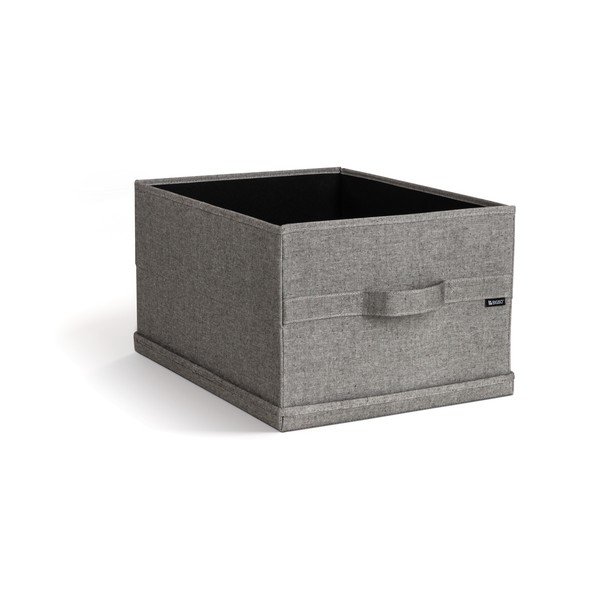 Sivý látkový úložný box s vekom 36x46x25 cm Soft Storage Large – Bigso-image-1