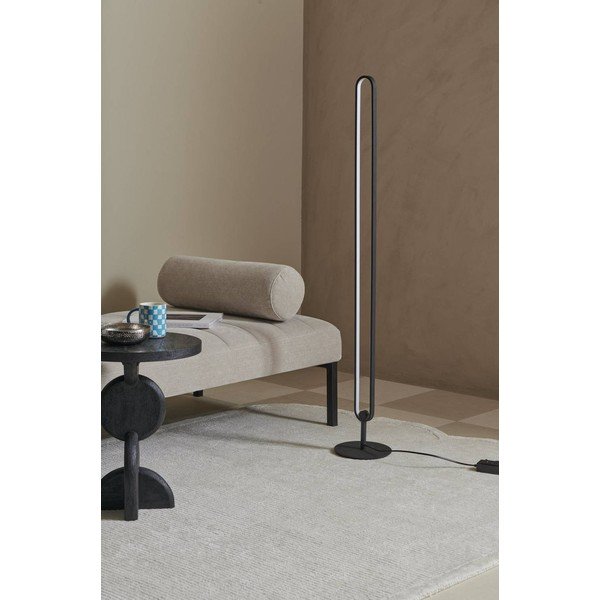 Matne čierna kovová LED so stmievačom stojacia lampa (výška  130 cm) Loop – Ellos Home-image-2