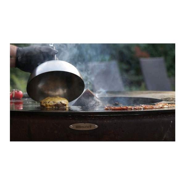 Oceľový poklop na grilovanie Remundi-image-1