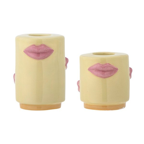 Kameninové svietniky v súprave 2 ks Sassy – Bloomingville-image-4