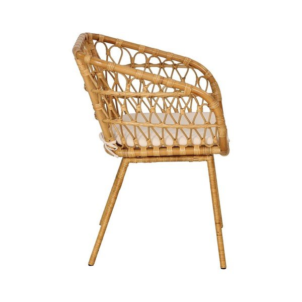 Ratanové záhradné stoličky v súprave 4 ks v prírodnej farbe – Bonami Essentials-image-3
