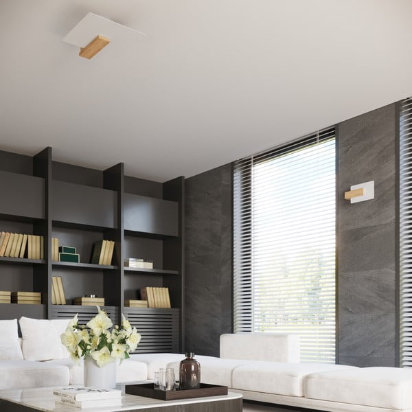 Stropné svietidlo v prírodnej farbe so skleneným tienidlom 40x47.5 cm Parola – Sollux-image-1