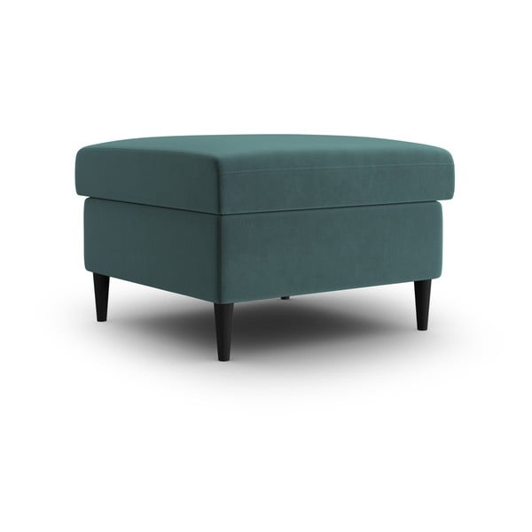 Zamatová podnožka v petrolejovej farbe Kyoto – Cosmopolitan Design-image-1