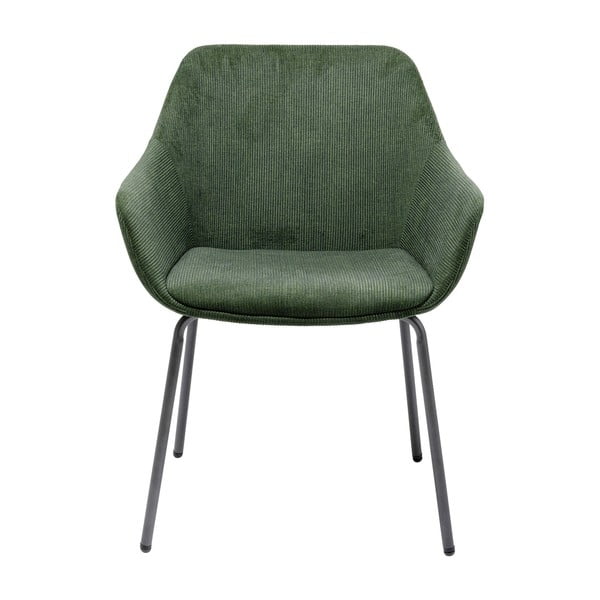 Set 2 zelených zamatových stoličiek s opierkami Kare Design Avignon-image-1